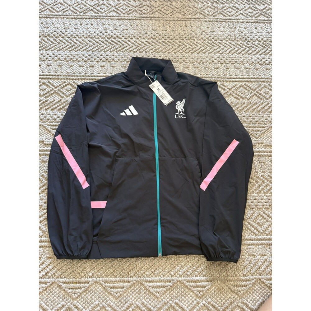 adidas Liverpool FC Z.N.E. Anthem Jacket Black/ Sark Grey M Size Jz0138